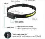 Wave Sensor Movimiento LED Headlight - Image 9