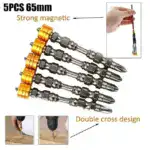 Strong Magnetic Screwdriver Bits - Set 5 PCS