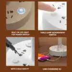 Electric Socket Night Light Table Lamp - Image 10