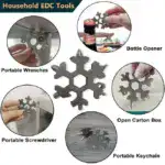 18 in 1 Multi-Purpose Snowflake Shaped Stainless Steel Screwdriver Tool U01