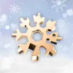 18 in 1 Multi-Purpose Snowflake Shaped Stainless Steel Screwdriver Tool U01
