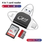 Universal 4-in-1 SD TF Card Reader Hub