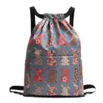 Drawstring Foldable Large Capacity Travel Sports Backpack - Image 14