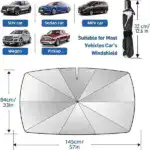 Car Windshield Sun Shade Umbrella for Auto Windshield Covers Most Cars - Image 2