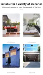 Waterproof Solar Powered Outdoor Patio Wall Decor Light - Image 6
