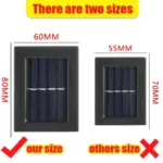 Waterproof Solar Powered Outdoor Patio Wall Decor Light - Image 7