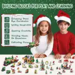 Holiday Countdown Calendar for Kids - Build & Play Christmas BlocksB - Image 10