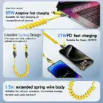 4 in 1 Spring Fast Charging Cable - Image 2