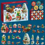Holiday Countdown Calendar for Kids - Build & Play Christmas BlocksB - Image 3