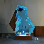 Underwater Diver and Manta Ray Resin Night Light - Image 2
