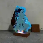 Underwater Diver and Manta Ray Resin Night Light - Image 5