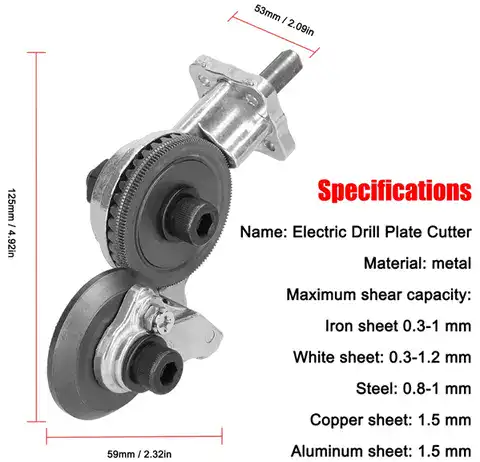 Metal Cutting Adapter for Drill