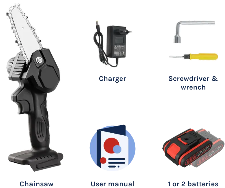 Cordless Chainsaw package