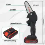 88V Portable Mini Electric Pruning Saw Rechargeable