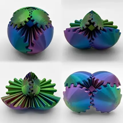 Mech Orb - Steampunk Gear Fidget Sphere